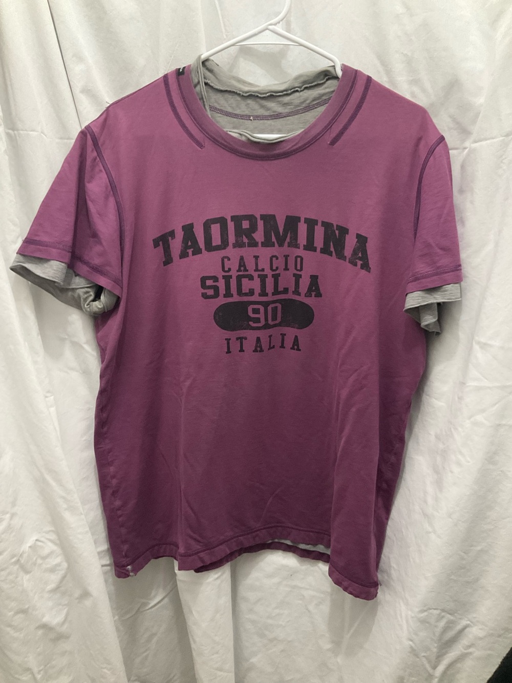 Dolce & Gabbana Purple Taormina Graphic Short Sleeve Tee